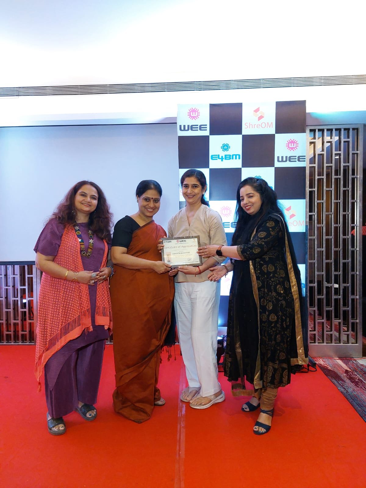 WEE- Certificate of Appreciation